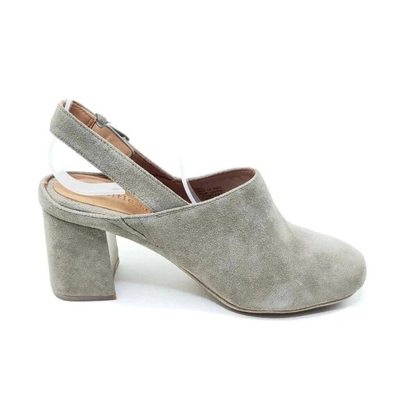 Gentle Souls by Kenneth Cole Tami Suede Slingback Womens Block Heel Size 10 M - Picture 2 of 9